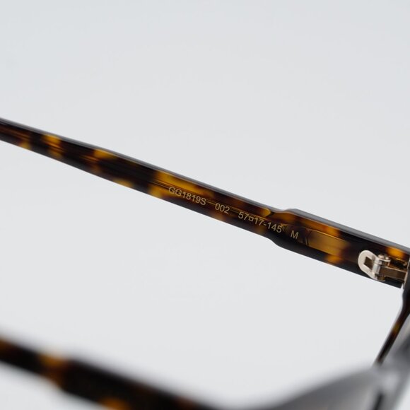 Gucci GG1819S 002 Sunglasses Dark Havana Square Frame, Brown Lenses main image 8
